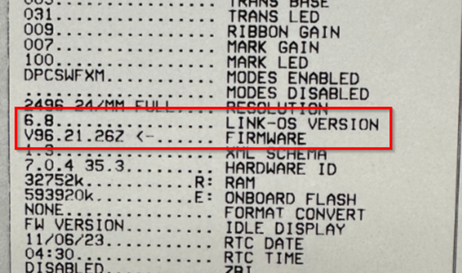 Actualización de firmware ZT600 y ZT500 Link- OS 6.8