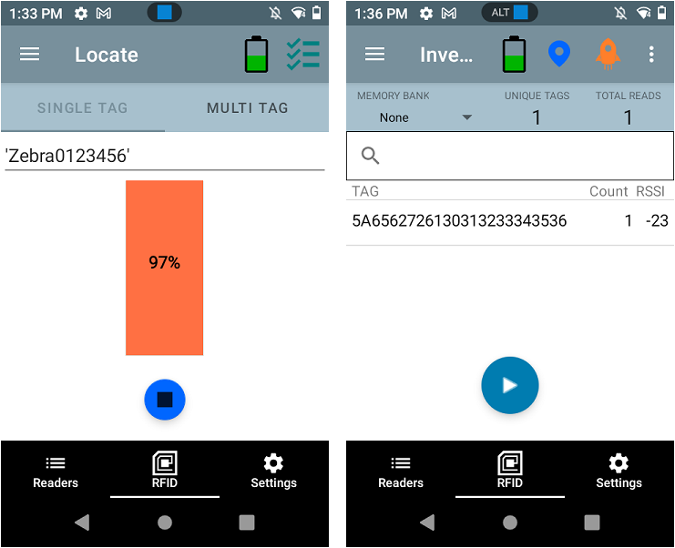 SO確認用 123RFID Mobile: Locate Function: Support for ASCII Mode