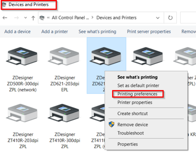 Setting Darkness and Speed with ZDesigner Driver V8 or V10