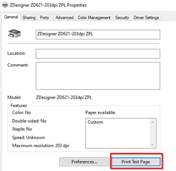 Setting Darkness and Speed with ZDesigner Driver V8 or V10