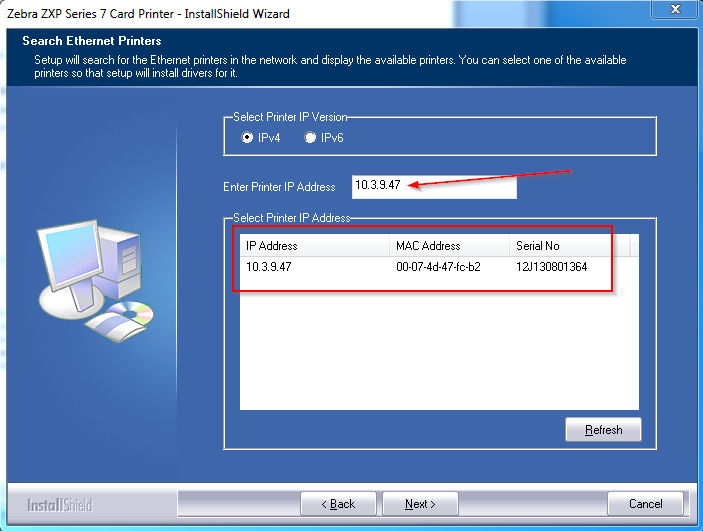 Impressora de cartões Zebra ZXP Series 7 e ZXP Series 8 Instalando
