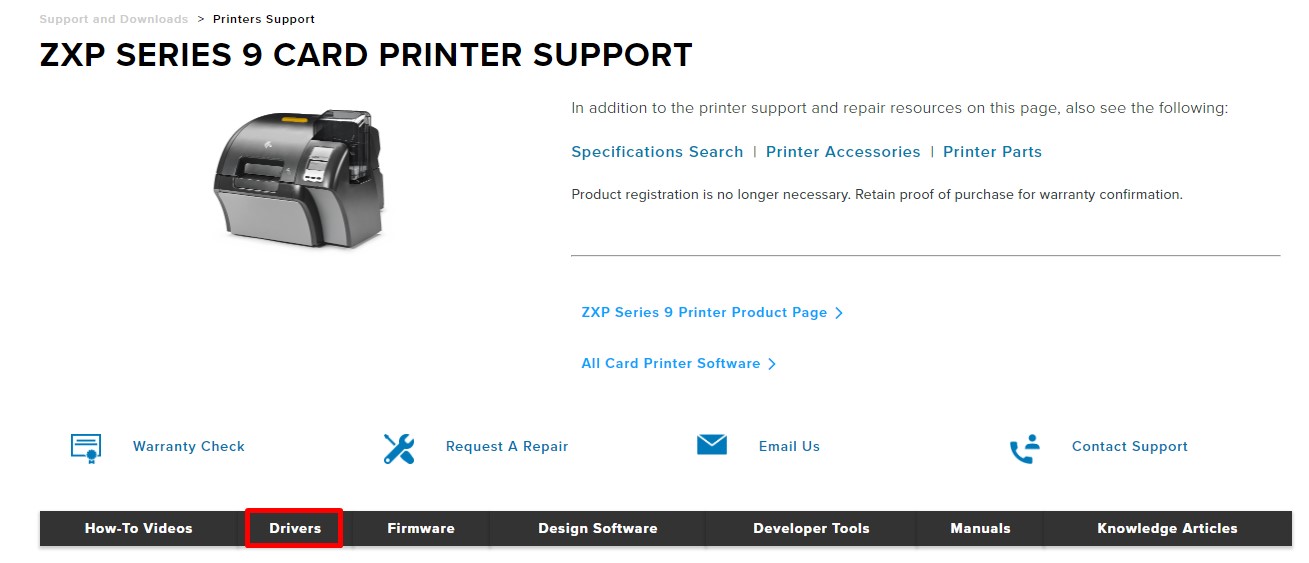Zebra Card Printer Current Driver Downloads