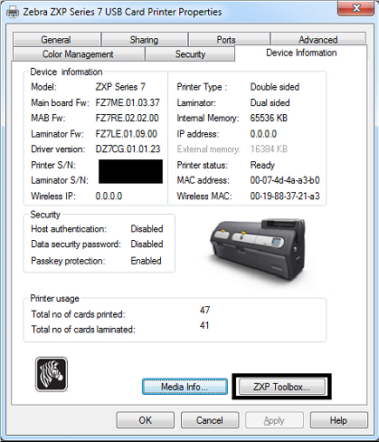 03ページ Printing a Settings Self Test Card
