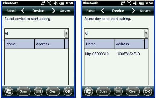 Windows Embedded Handheld 6.5: Bluetooth 프린터 페어링