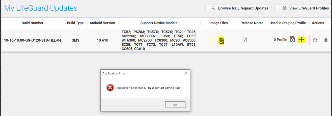 StageNow Error Using My LifeGuard Updates
