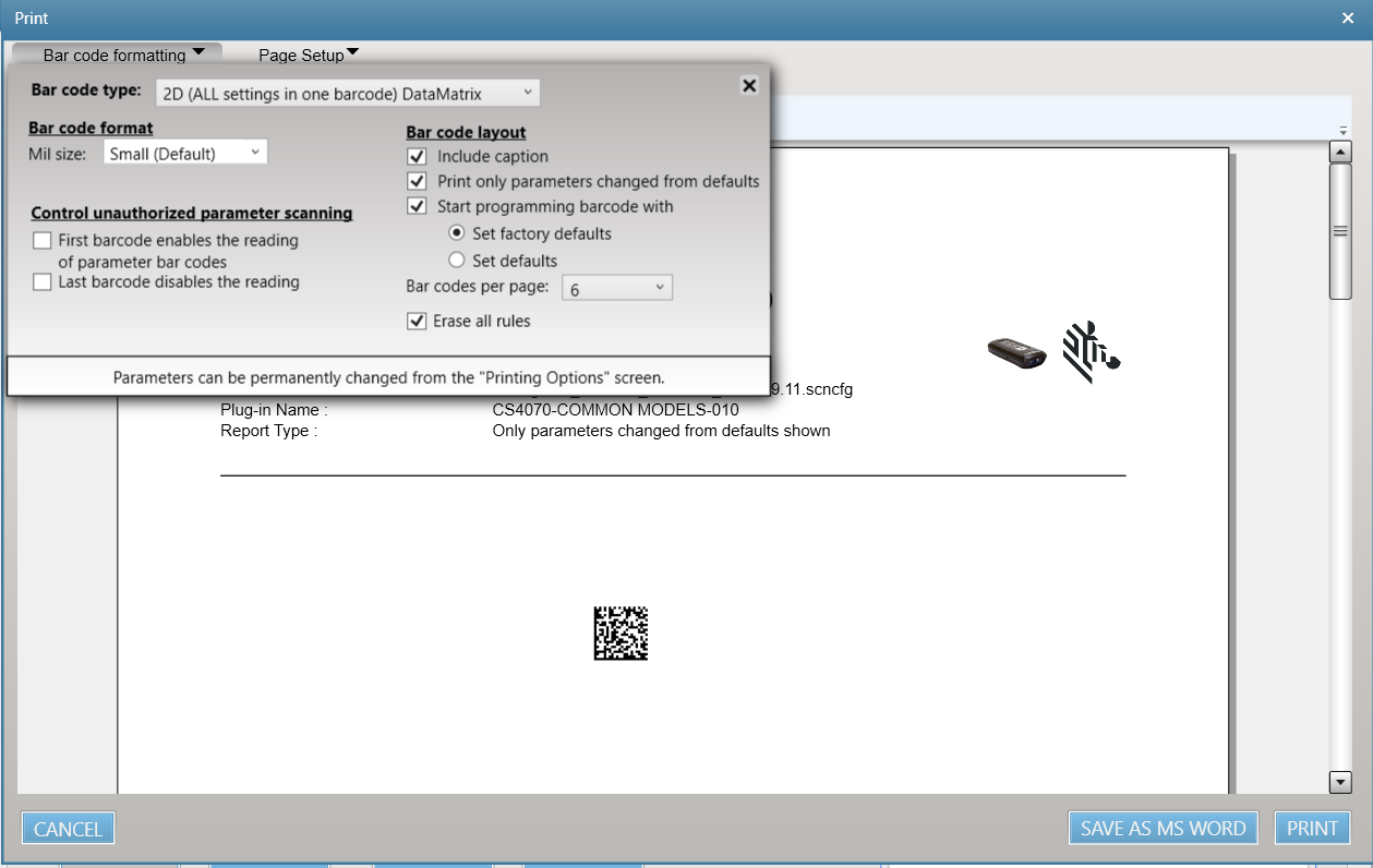 Configurare lo scanner CS4070 con 123Scan Utility