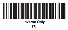Inverse datamatrix en QR op scanners inschakelen