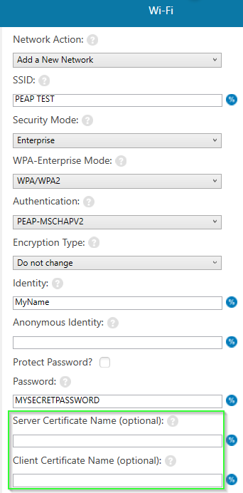 Create PEAP-MSCHAPv2 Connection as 'Do Not Validate' for Android 11