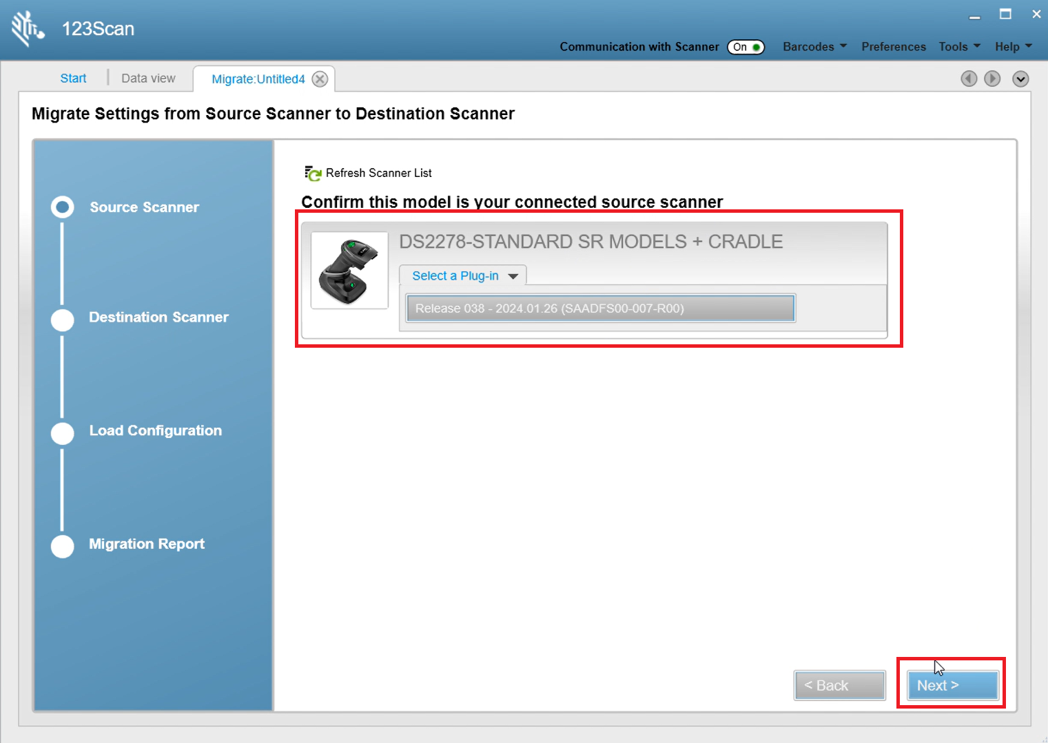 Перенос настроек сканера с одного устройства на другое с помощью 123Scan