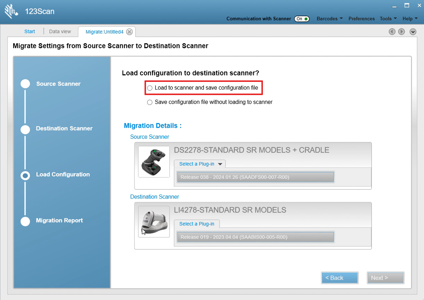 Migración de la configuración del escáner de una unidad a otra mediante ...