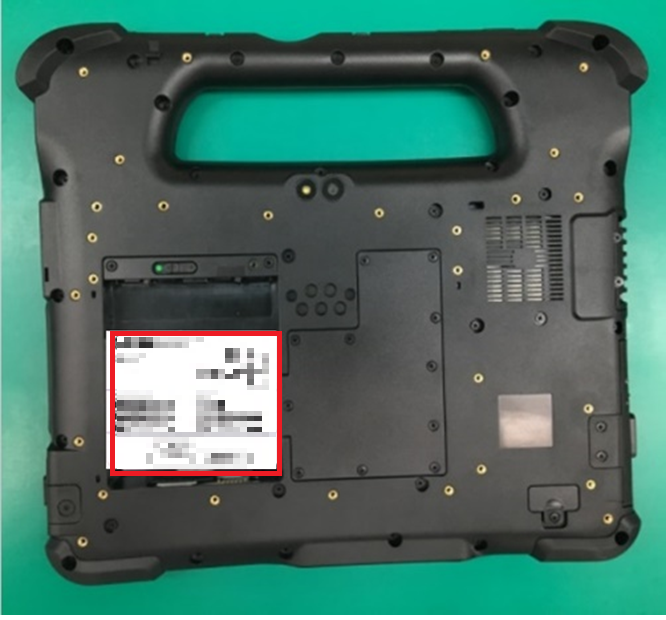 Localizar número de série: Tablets