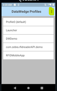Script legado SOTI MobiControl: restaurando o DataWedge para os padrões ...