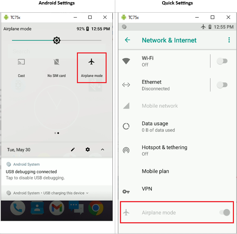 Disable User Access to Airplane Mode from the Android Settings and ...