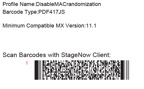 Desabilitar a randomização de MAC via StageNow