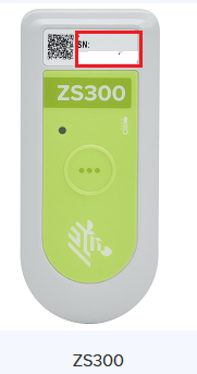 Locate Serial Number: Electronic Sensor ZS300