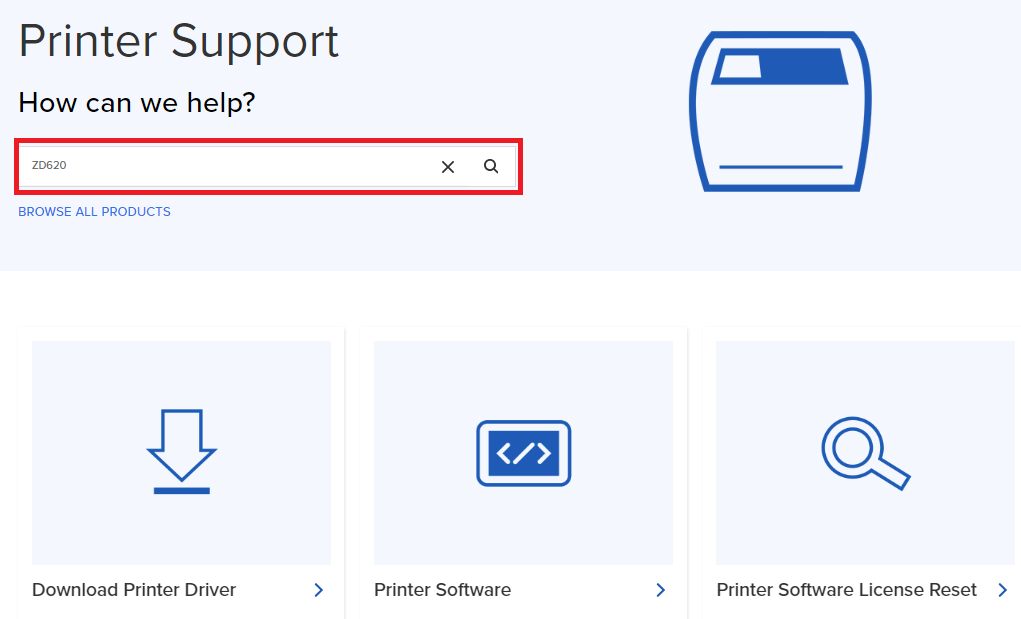 Aktualisieren der Zebra -Drucker-Firmware