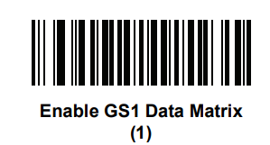 Enable GS1 DataMatrix