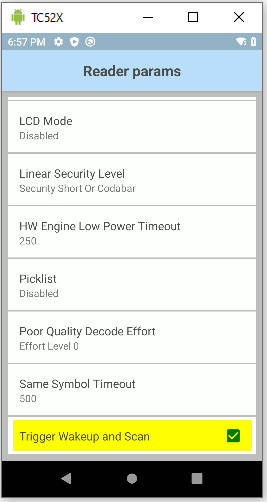 Configureer Single Trigger Wakeup en Scan-functionaliteit