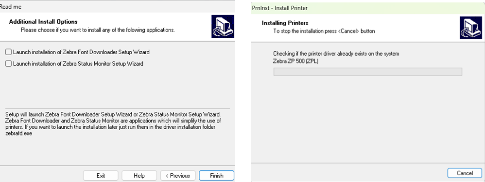 Instalando o driver da impressora Zebra ZP505 ou ZP506 em um PC