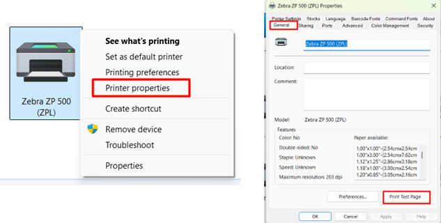 Instalando o driver da impressora Zebra ZP505 ou ZP506 em um PC