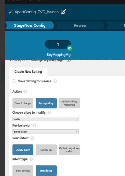 Ejecutar Zebra Volume Control (ZVC) con Intent A13