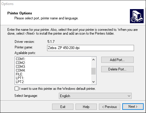 Zebra ZP450 Yazıcı Sürücülerini Windows PC'ye Yükleme