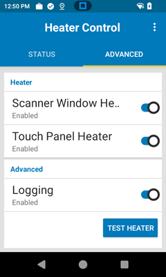 Enable Heater Control Application on Android Devices