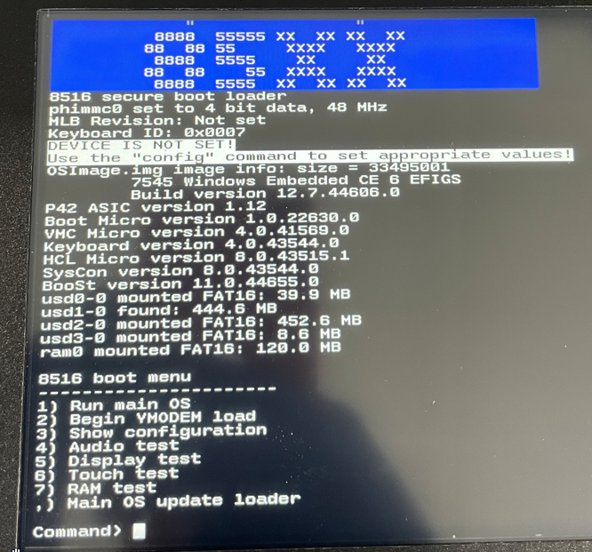 Recovery Steps to Resolve the "VH10: Load error, this unit has not been ...