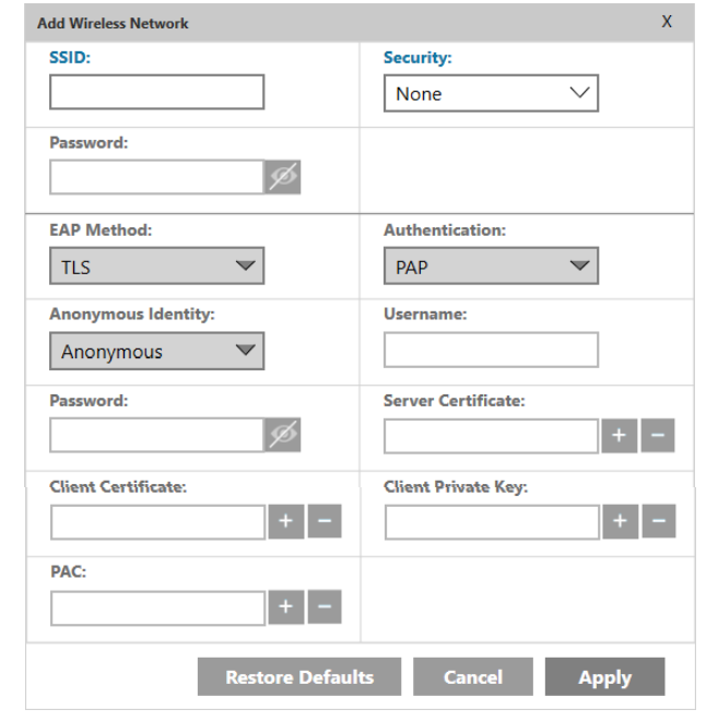 Configuring Wireless Connection for ZC Series Card Printer