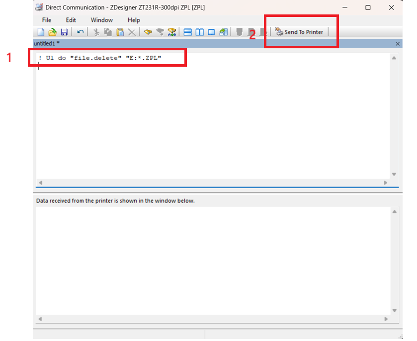 Elimina più file nella memoria flash integrata (E:)
