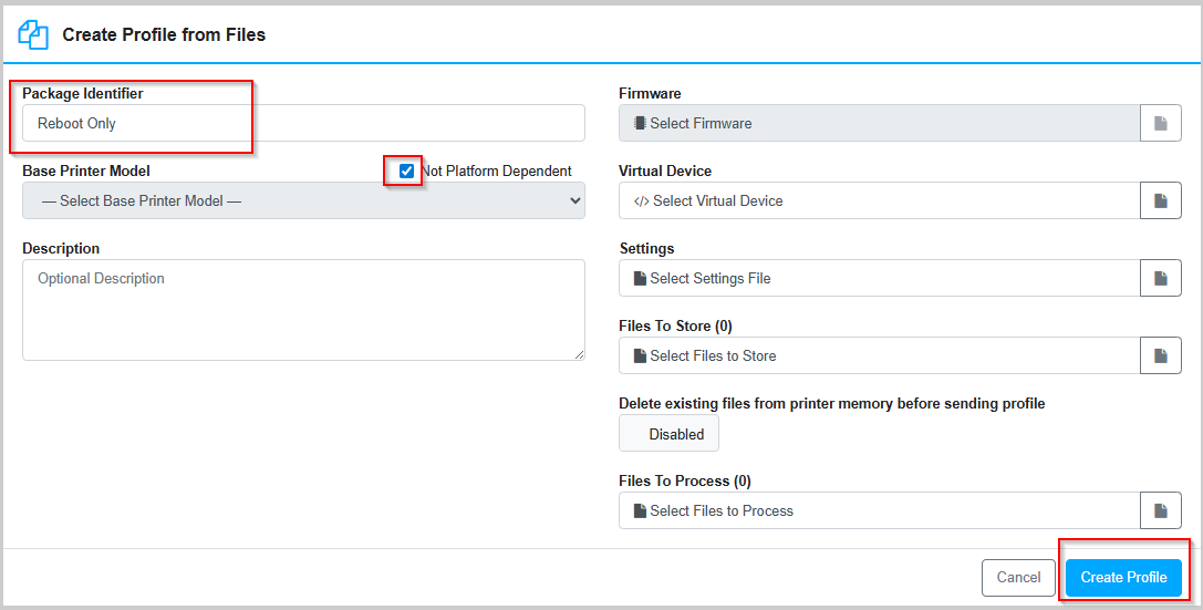 PPME(Printer Profile Manager Enterprise)를 사용하여 프린터를 주기적으로 재부팅합니다.