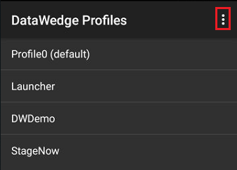 使用StageNow导入 DataWedge 设置