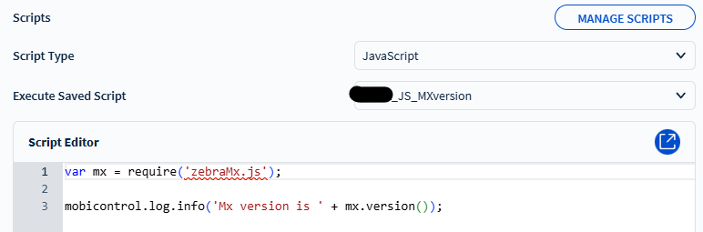 Using Zebra MX JavaScript with SOTI