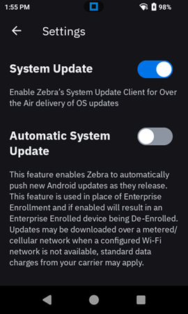 Disable Automatic System Update (Zebra-Managed Auto Updates) Via MDM ...