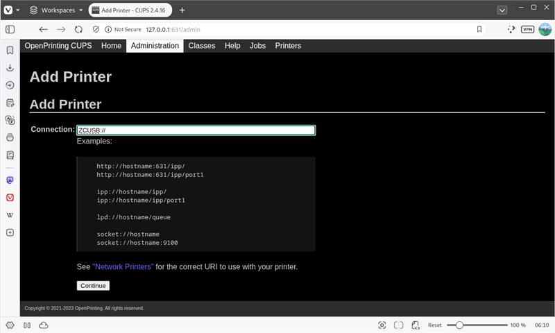 ZC Series Card Printer Driver Installation on Linux