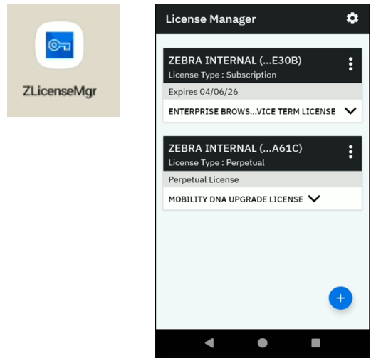 Zebra Lisans Yöneticisi: 
