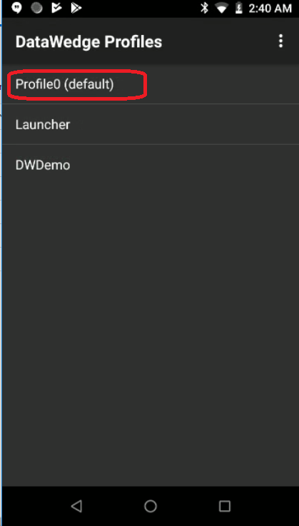 DataWedge 변경 디코딩 오디오 피드백