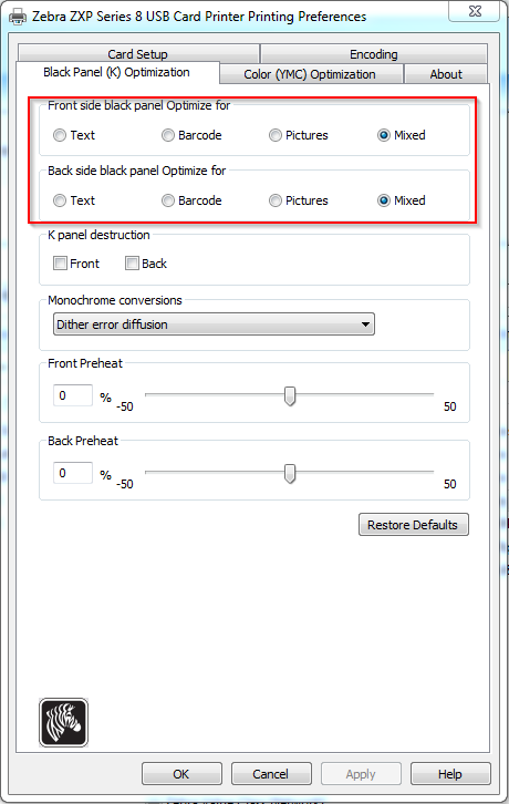 Black Color Not Printing Dark Enough on ZXP7 & ZXP8 Card Printer