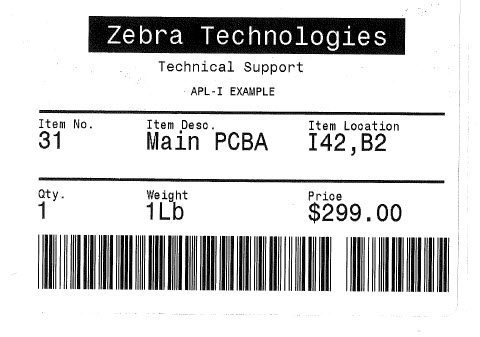 Intermec Language Printing Voorbeeld met behulp van de virtuele ...