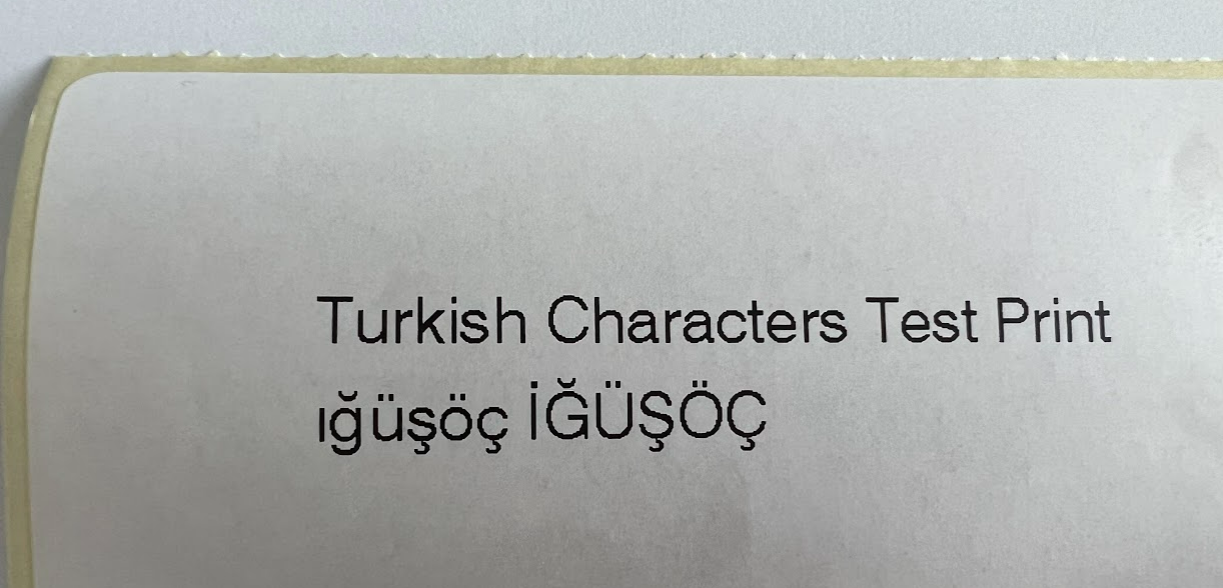ZPL Yazıcılarda Türkçe Karakterlerin Basılması