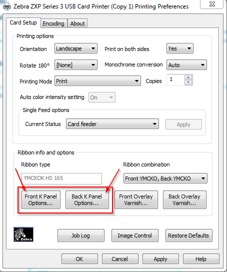 Black Color Not Printing Dark Enough on ZXP1 & ZXP3 Card Printers