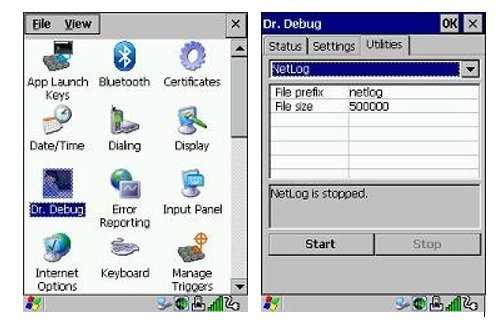 Erfassen Sie den „Wi-Fi Config“-Debug für Omnii-Geräte