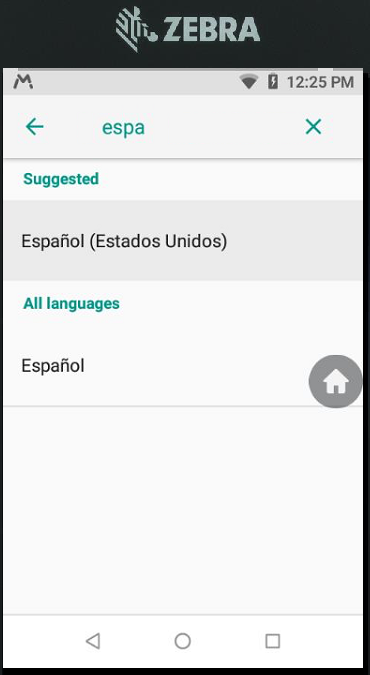 Изменение системного языка Android Oreo на испанский