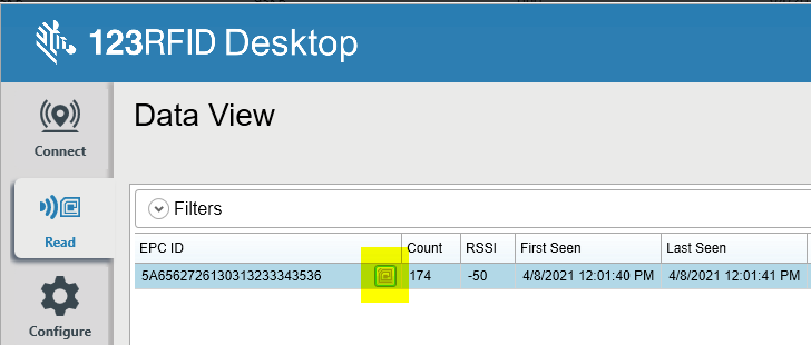 Write To RFID Tag Using Zebra 123RFID Desktop