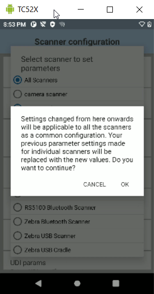 DataWedge: Abilita Interleaved 2 of 5 (ITF) per scanner interno e Bluetooth