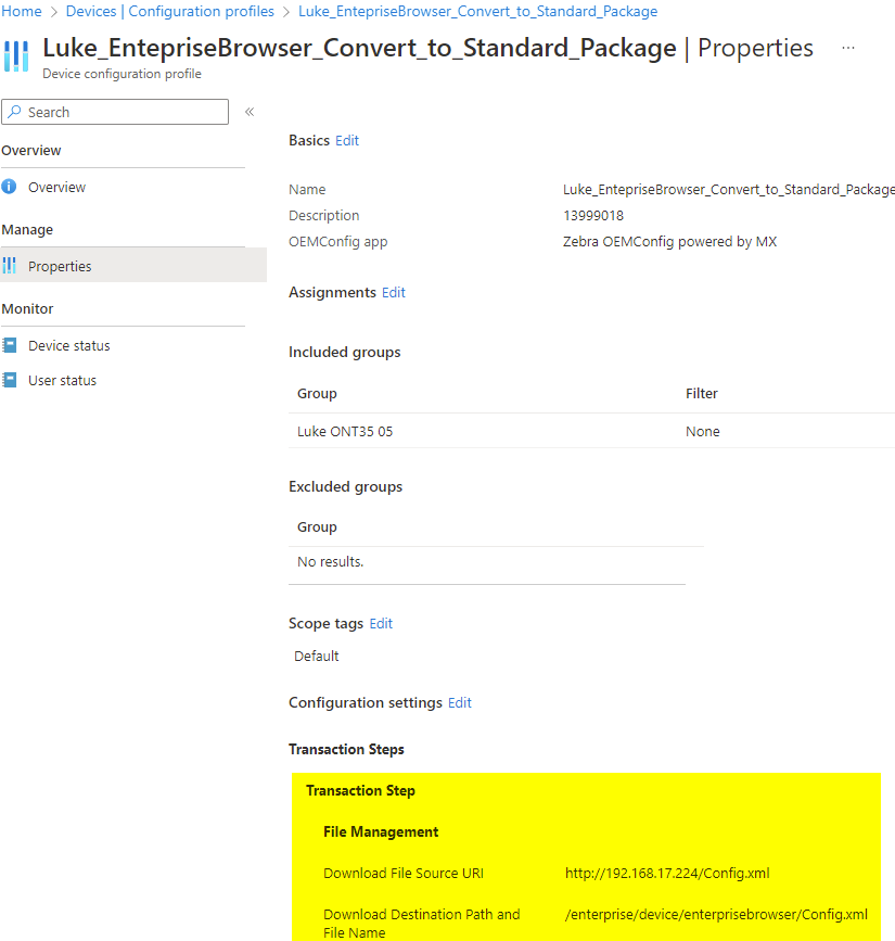 Convert Enterprise Browser from SAP to Standard Version Using