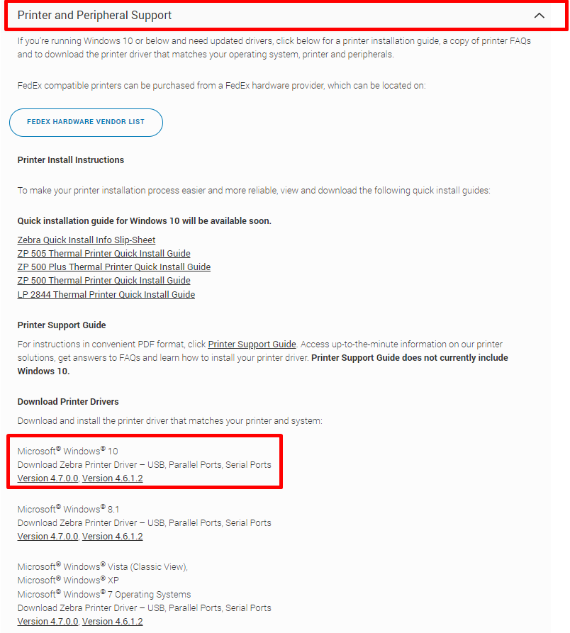 Instalando o driver da impressora Zebra ZP500 ou ZP505 em um PC