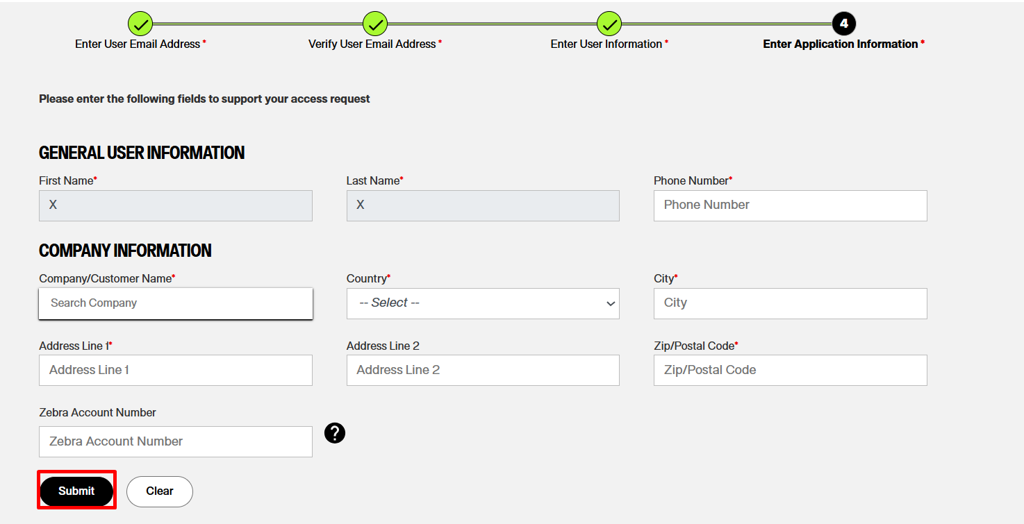 Site Guide: How to Register for a Zebra Support Center Account