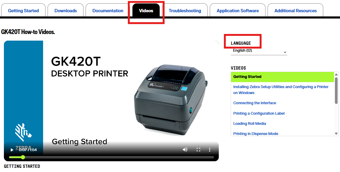 Video: Loading Labels on G Series Desktop Printers