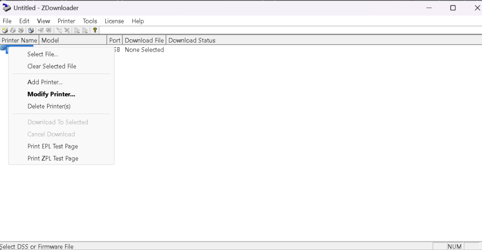 Uso de la utilidad ZDownloader del sitio web de Zebra